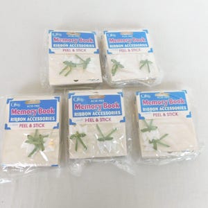 Veel van 5 accessoires voor geheugenboeklinten Offray Peel Stick zuurvrije witte tulp