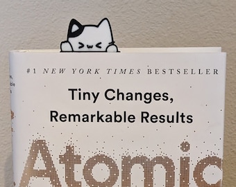 Cat Bookmark, 2-Pack Kitty Cat Bookmark, Gift for Cat Lovers, Cat Mom Present, Reader Lover Gift, Bookworm Gift, Bibliophile Gift, Cat Lover