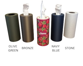 Kleenex Perfect Fit Box Cover, Various Colors, Tissue Cylinder Cover, Kleenex on the Go Box Cover, Kleenex Cylinder Cover, Tissue Cover