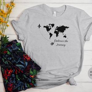World Map Shirt, Travel Lover, Travel Shirt, Vacation Shirt, Wanderlust, Adventure Tee, Airplane Mode Shirt, Traveler Gift, Exchange Student