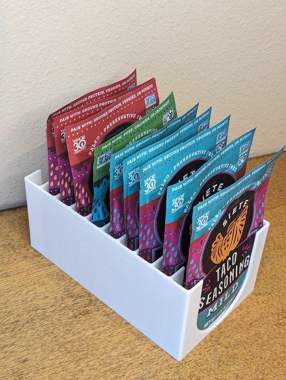 Seasoning Packet Seasoning Spices Spices Rack Pantry Organizer Kitchen Cabinet Organizer Spice Jar Spice Packet Organizer Seasonings Etsy