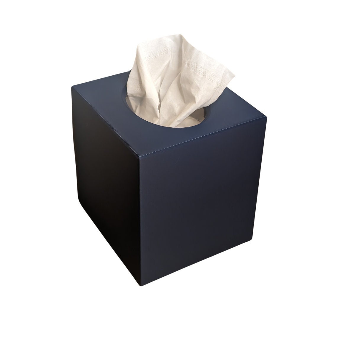 TB1203-Bunny On Blue Provincial Print Tissue Box Cover