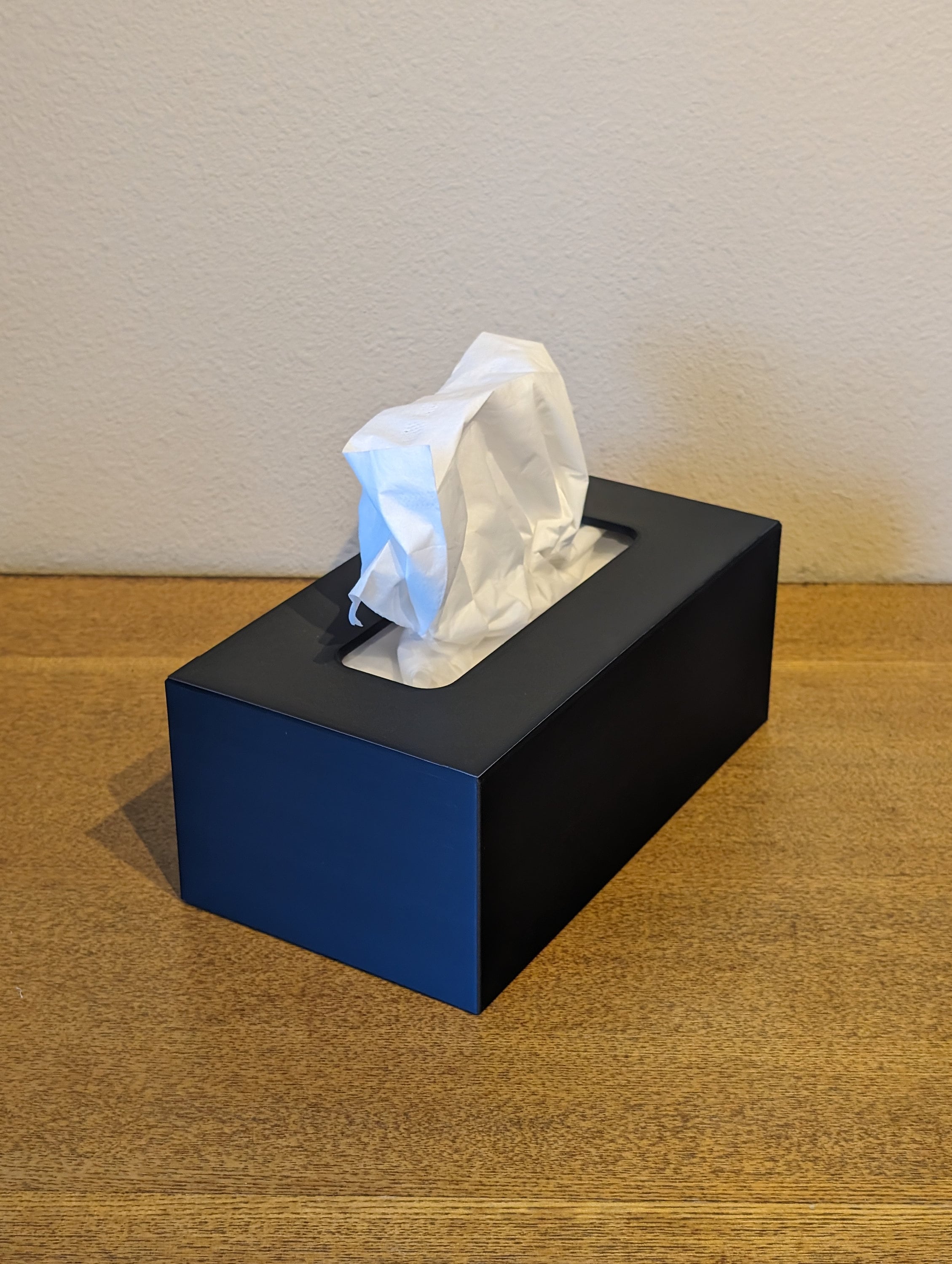 Rectangular Tissue Box Cover, Matte Black, Black Tissue Box Cover