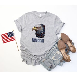 Freedom Tshirt, 4th of July Shirt, USA Shirt, Red, White, and Blue, Fathers Day Gift, Patriot, Gift Shirt, Patriotic Eagle, 4th of July Gift