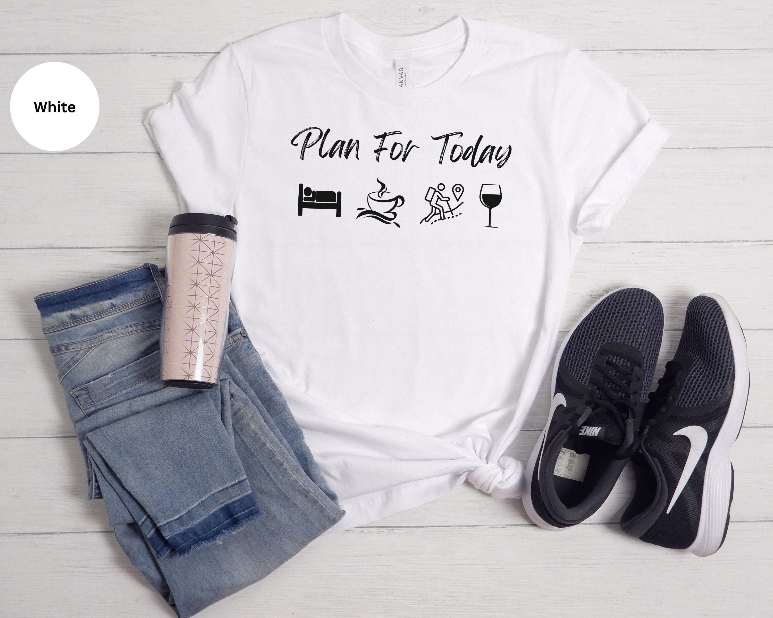 Hiking Shirt, Outdoor Adventure Tee, Trail Life, Coffee and