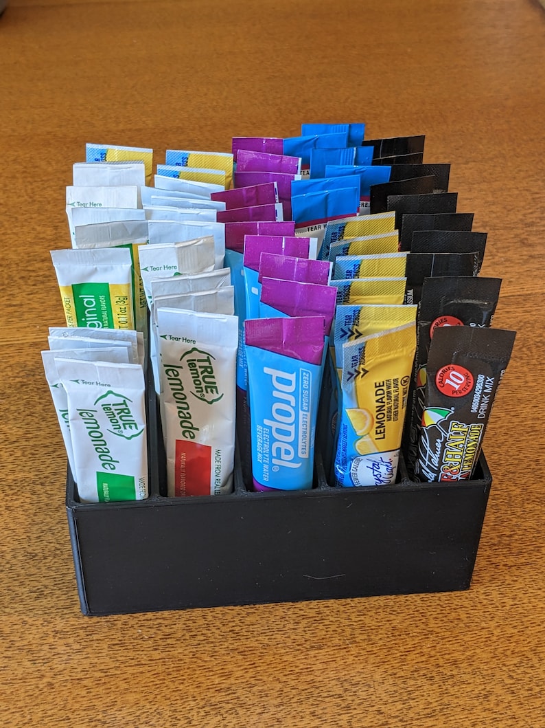 Water Flavor Packet Organizer Drink Packet Holder Water Etsy
