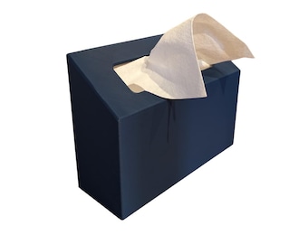 Kleenex Hand Towels Box Cover, Navy Blue, Hand Towel 60 Ct Box Cover , Kleenex Expressions Hand Towels Cover, Modern Decor, Bathroom Decor