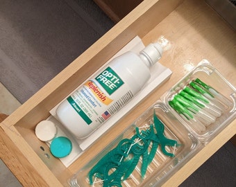 Contact Case, Contact Solution, Contact Case Organizer, Bathroom Organizer, Gift for Contact Wearer, Contact Lens Organizer, Contact Lens