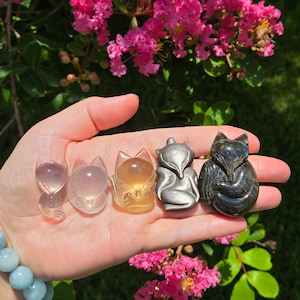 Nine Tail Fox Crystals, Fox Crystal Carving