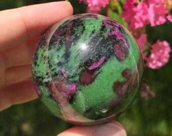 Ruby Zoisite Sphere, Ruby Zoisite Crystal