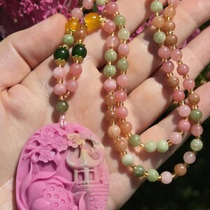 Gorgeous Yanyuan Agate Necklace, Yanyuan Agate Pendant, Yanyuan