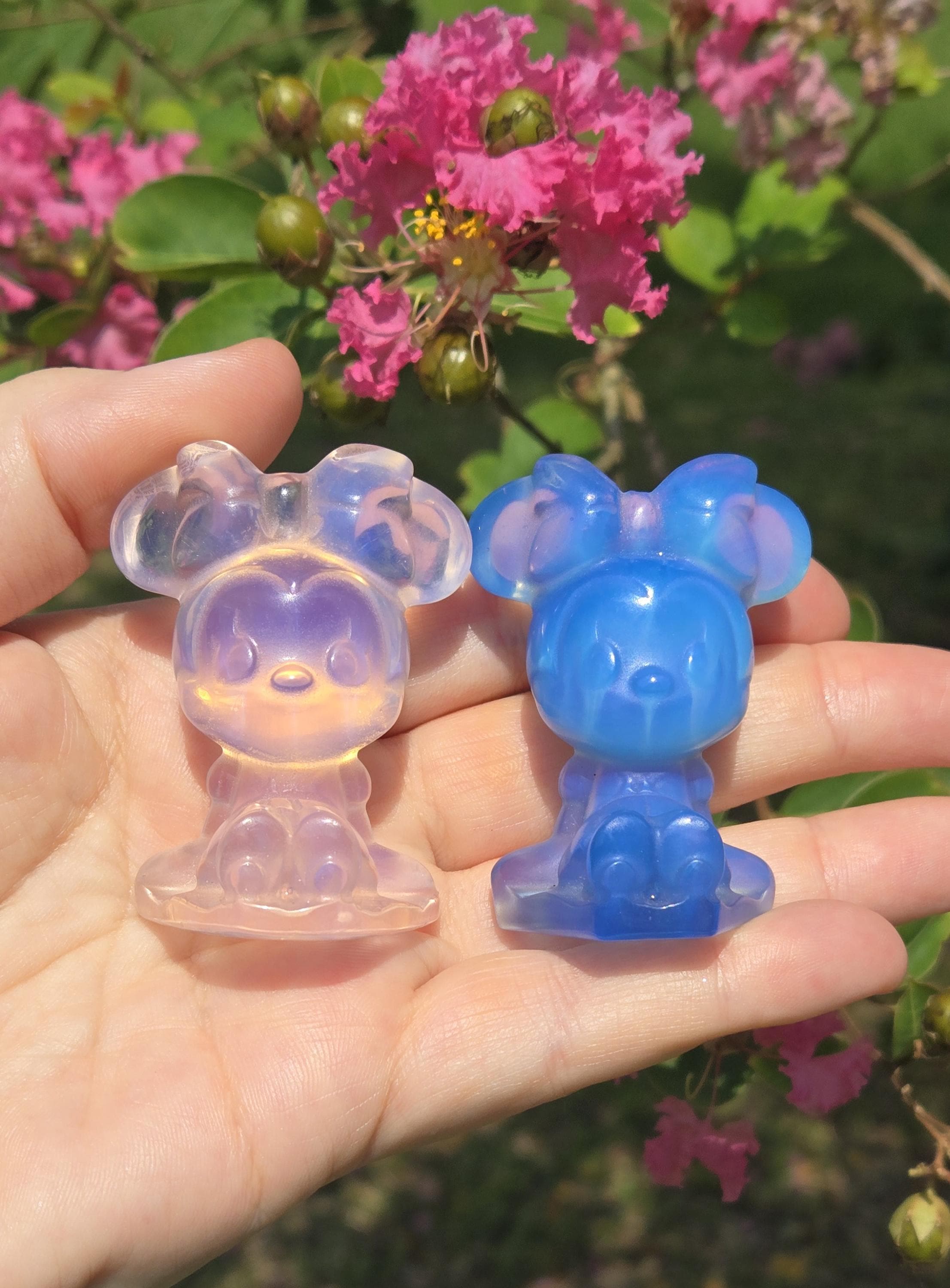 Glass Figurine Mickey Mouse - Etsy