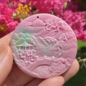 Yanyuan Agate Scenery Pendant