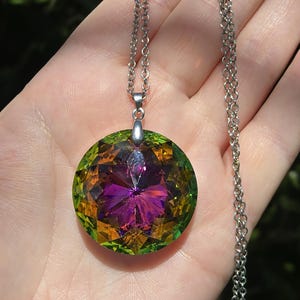Cubic Zirconia Fauceted Diamond Necklace