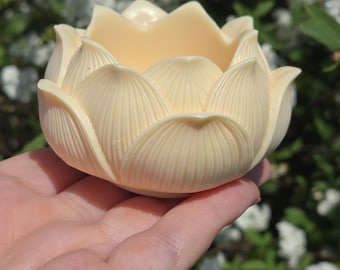 Tagua Nut Lotus Bowl, Decorative Bowl