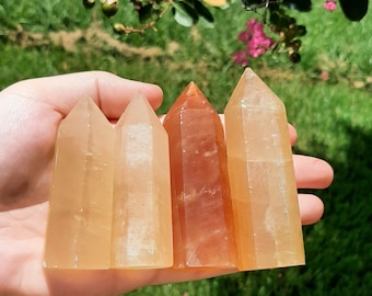 Honey Calcite Towers
