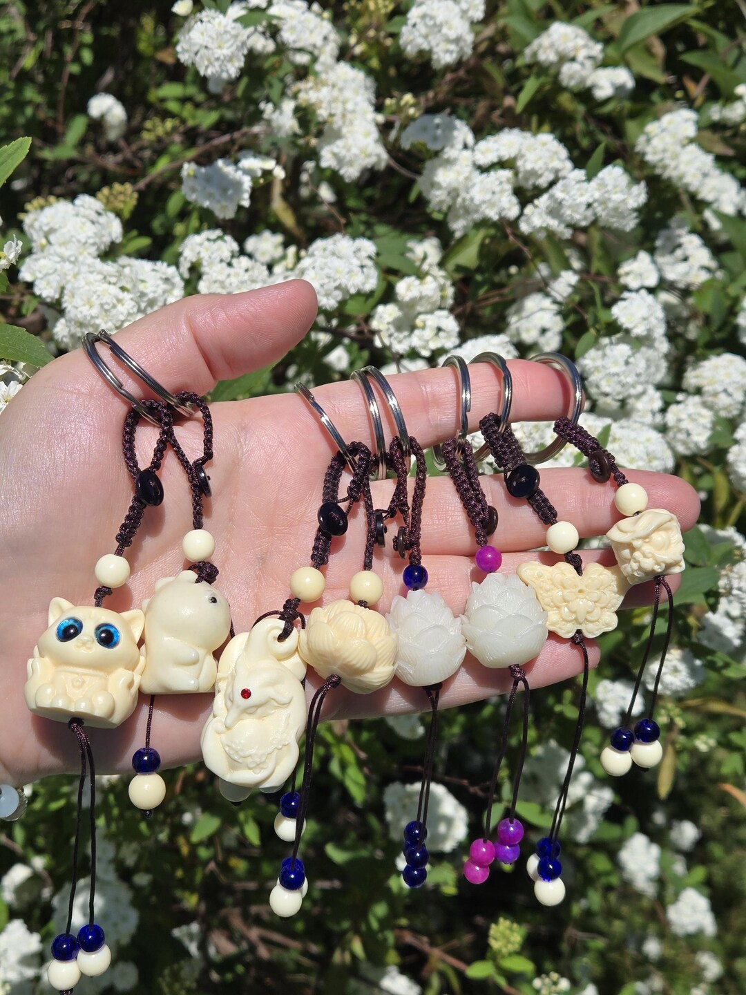 Nut Keychain Keychains, Tagua Nut Keychain - Etsy
