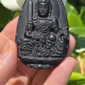 Buddha Crystal, Obsidian Buddha Carving