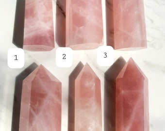 Rose Quartz Tower, Mozambique Crystal
