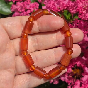 Carnelian Bracelet, Carnelian Crystal Bracelet