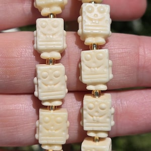 SpongeBob Bracelet, Tagua Nut SpongeBob Bracelet
