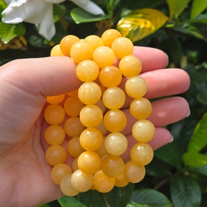 Orange Calcite Bracelet, Orange Calcite Crystal Jewelry