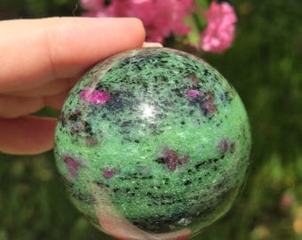 Ruby Zoisite Sphere, Ruby Zoisite Crystal