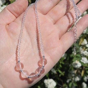 Gorgeous Clear Quartz Crystal Necklace