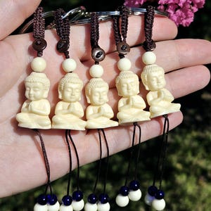 Buddha Keychain, Tagua Nut Buddha Keychain