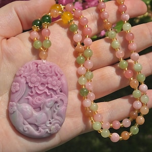 Gorgeous Yanyuan Agate Deer Necklace