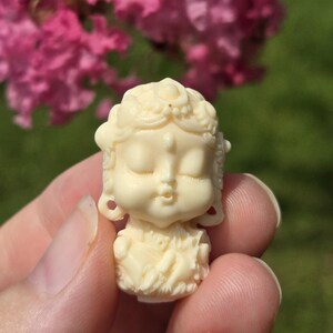 Opera Singer, Tagua Nut Opera Girl, Ivory Nut Opera Singer, Tagua Nut Jewelry