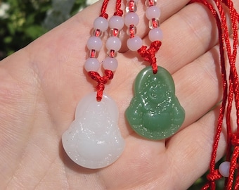 Buddha Necklace, Crystal Buddha Necklace