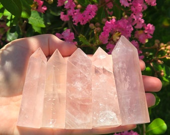 Rose Quartz Tower | Gemmy Pink Rose Quartz Tower | Rose Quartz Crystal