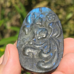 Nine Tail Fox Crystal, Labradorite Nine Tail Fox