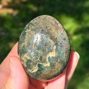 Ocean Jasper Palmstone, OJ Palmstone, Ocean Jasper Crystal Palm, Ocean Jasper