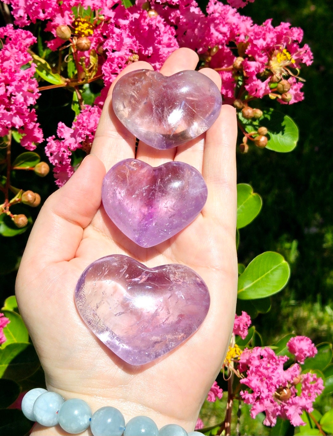 Amethyst Crystal Heart Etsy
