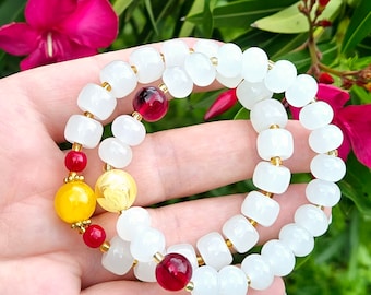 White Jade Bracelet, White Jade Crystal