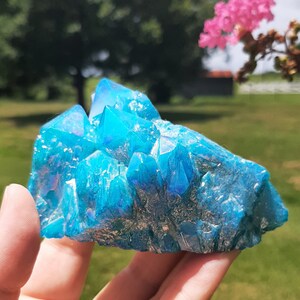 Aura Clear Quartz Cluster