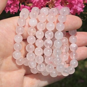 Rose Quartz Gemmy Child Bracelet,Rose Quartz Bracelet, Crystal Bracelets for Kids