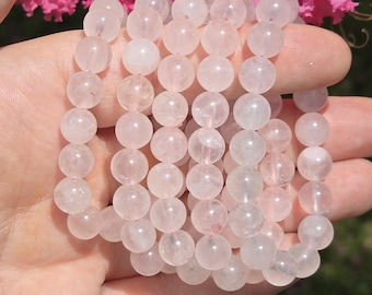 Rose Quartz Gemmy Child Bracelet, Mozambique Crystal Bracelet