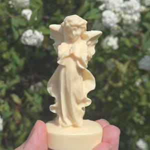 Tagua Nut Angel Carving, Ivory Nut Angel