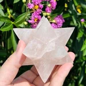 Merkabah Crystal, Rose Quartz Merkabah