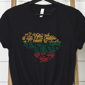 Map of Lithuania Silhouette Shirt, Lithuanian Flag Map Outline tee, Lithuanian Map shirt, Map of Lithuania made of words tee, Lietuva shirt