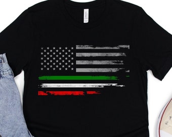 Italian American Distressed Flag Shirt, USA Italy Flag Tee, Italian Heritage American Flag Shirt, Proud Italian American Shirt, Italy Gift