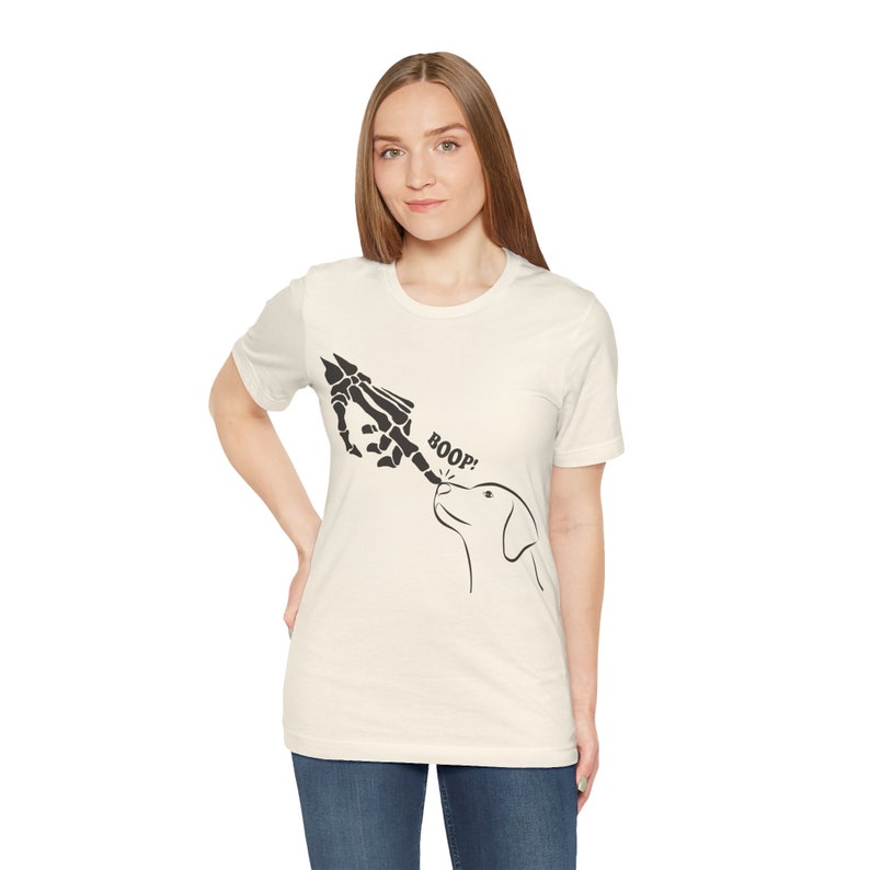 Skeleton Hand Dog Boop T-Shirt, Skeleton Hand Booping Dog Shirt, Spooky Dog, Dog Mom Halloween, Funny Halloween Tee, Easy Halloween Costume image 6