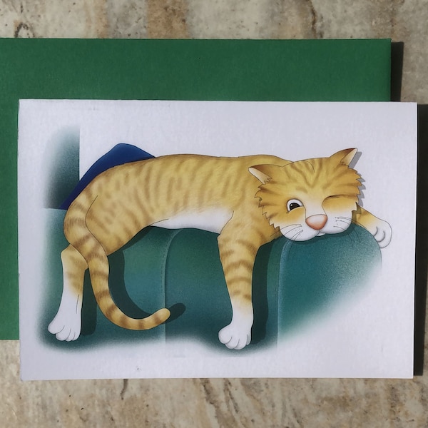 Marmalade cat notecards, pack of five