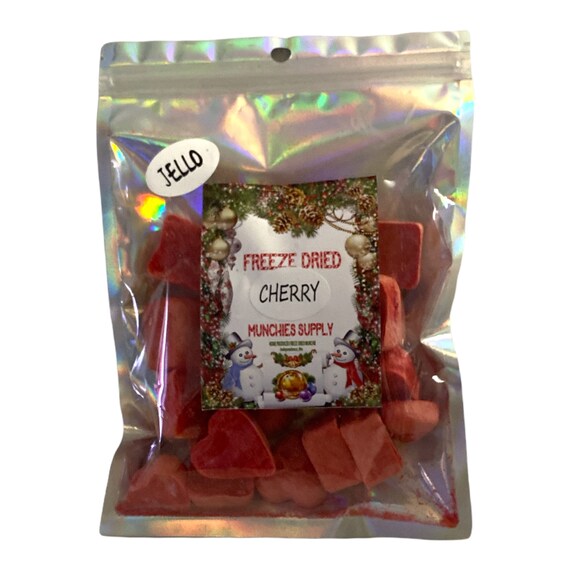 Freeze Dried JELLO BITES CHERRY Best Selling Item Snacks Etsy