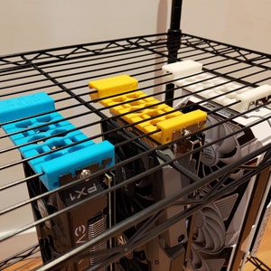 GPU Hanger for wire rack/shelves mining rig