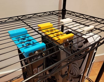 GPU Hanger for wire rack/shelves mining rig