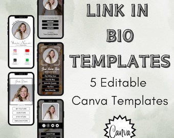 Link in bio-sjablonen | Landingspagina voor sociale media | Canva-link in bio | Instagram-bestemmingspagina | Instagram-sjabloon Zakelijk | Blogger